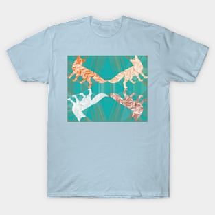 Red Fox Snow Fox Marbled T-Shirt